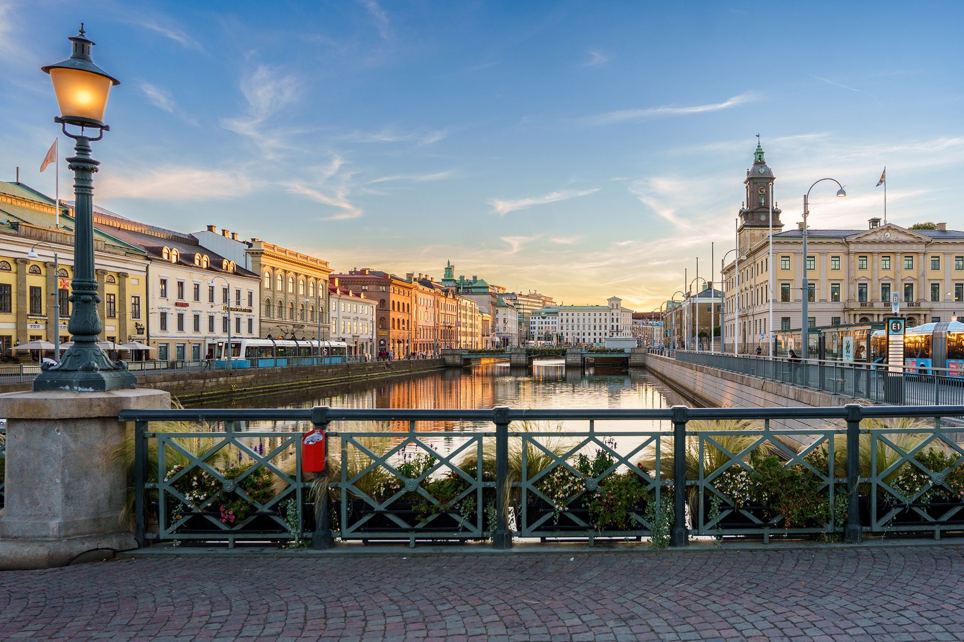 View from Burunnsparken city centre of Gothenburg