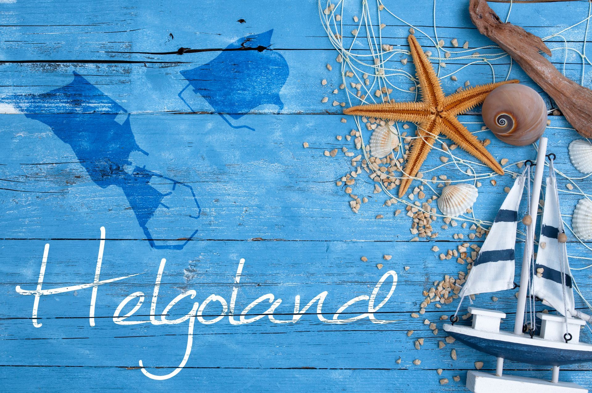 Maritime Postkarten mit Hochseeinsel Insel Helgoland