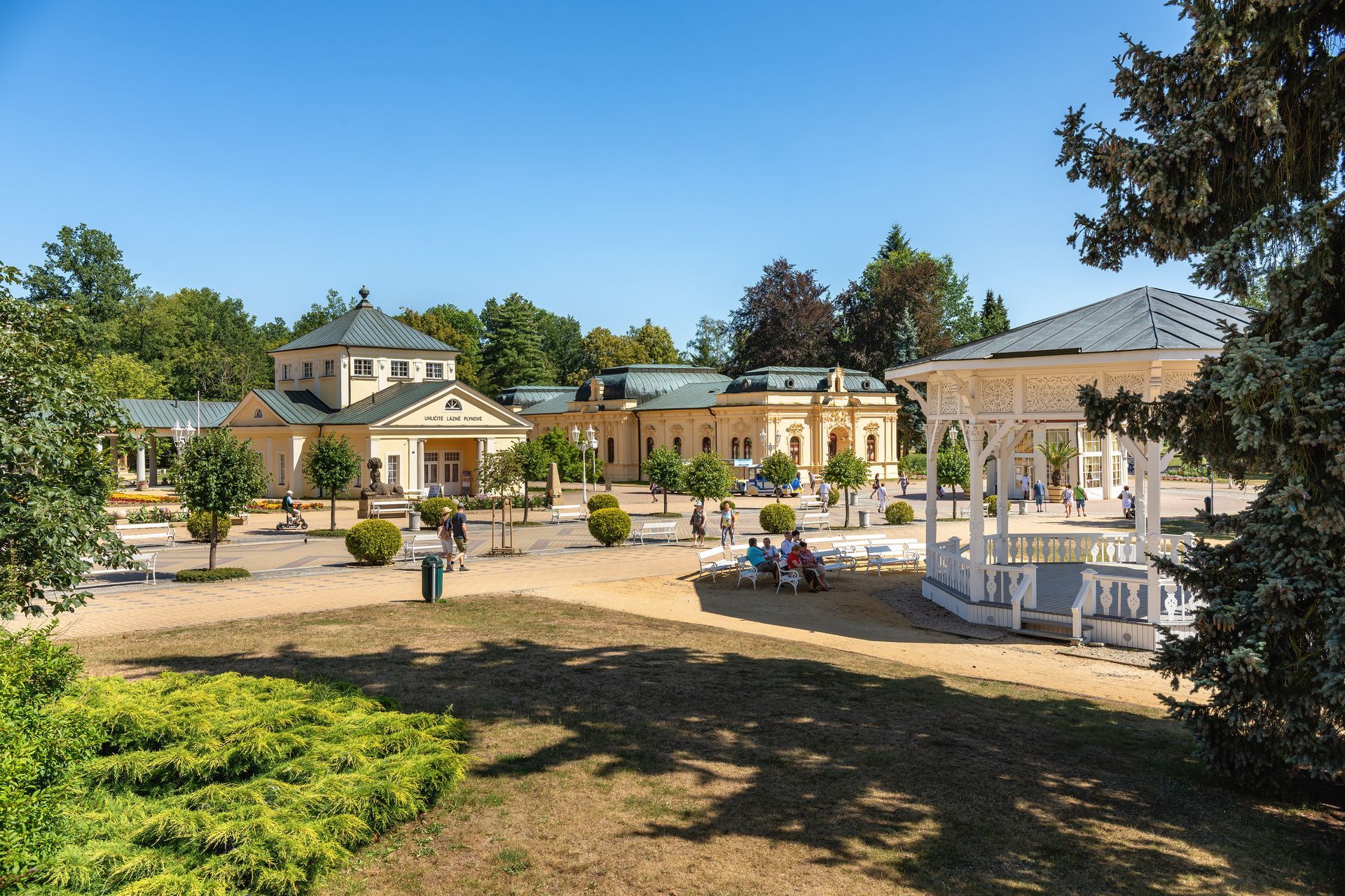 Spa center of Frantiskovy Lazne (Franzensbad) - Czech Republic